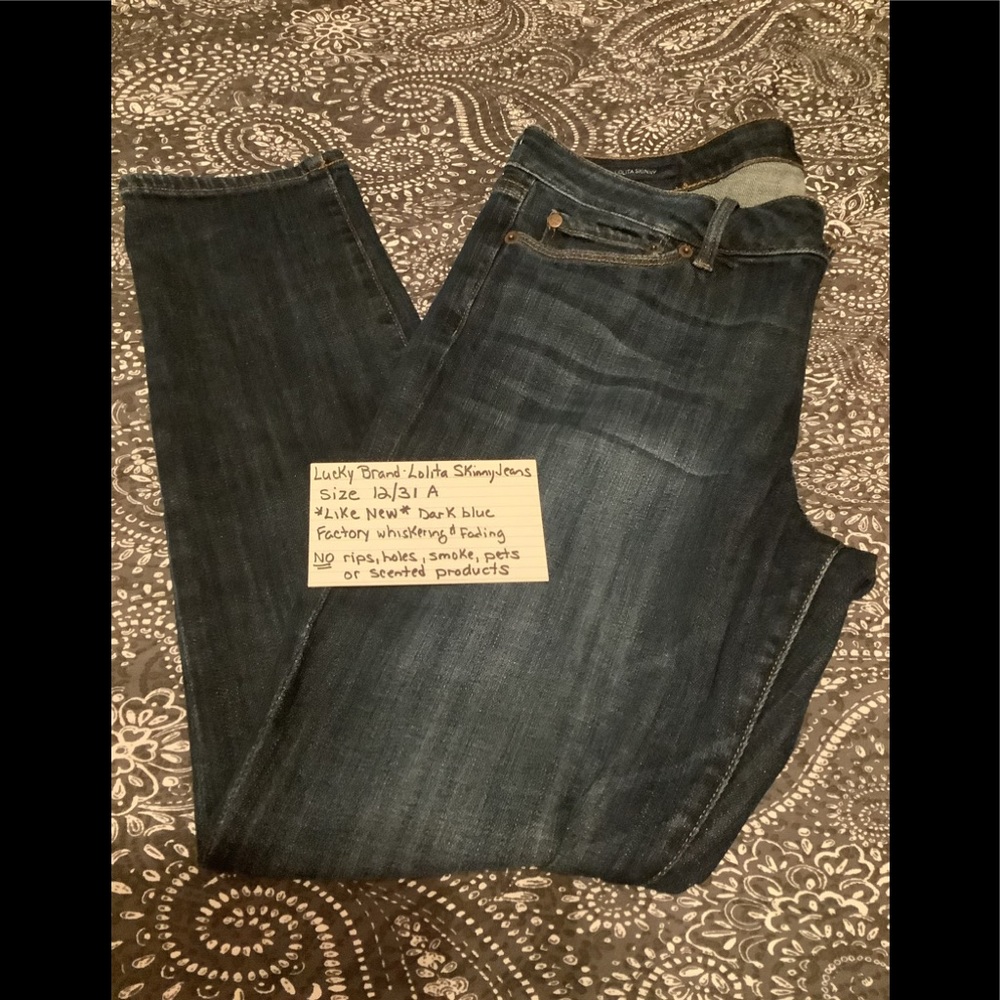 Lucky Brand Lolita Skinny Jeans size 12/31 A  Like New